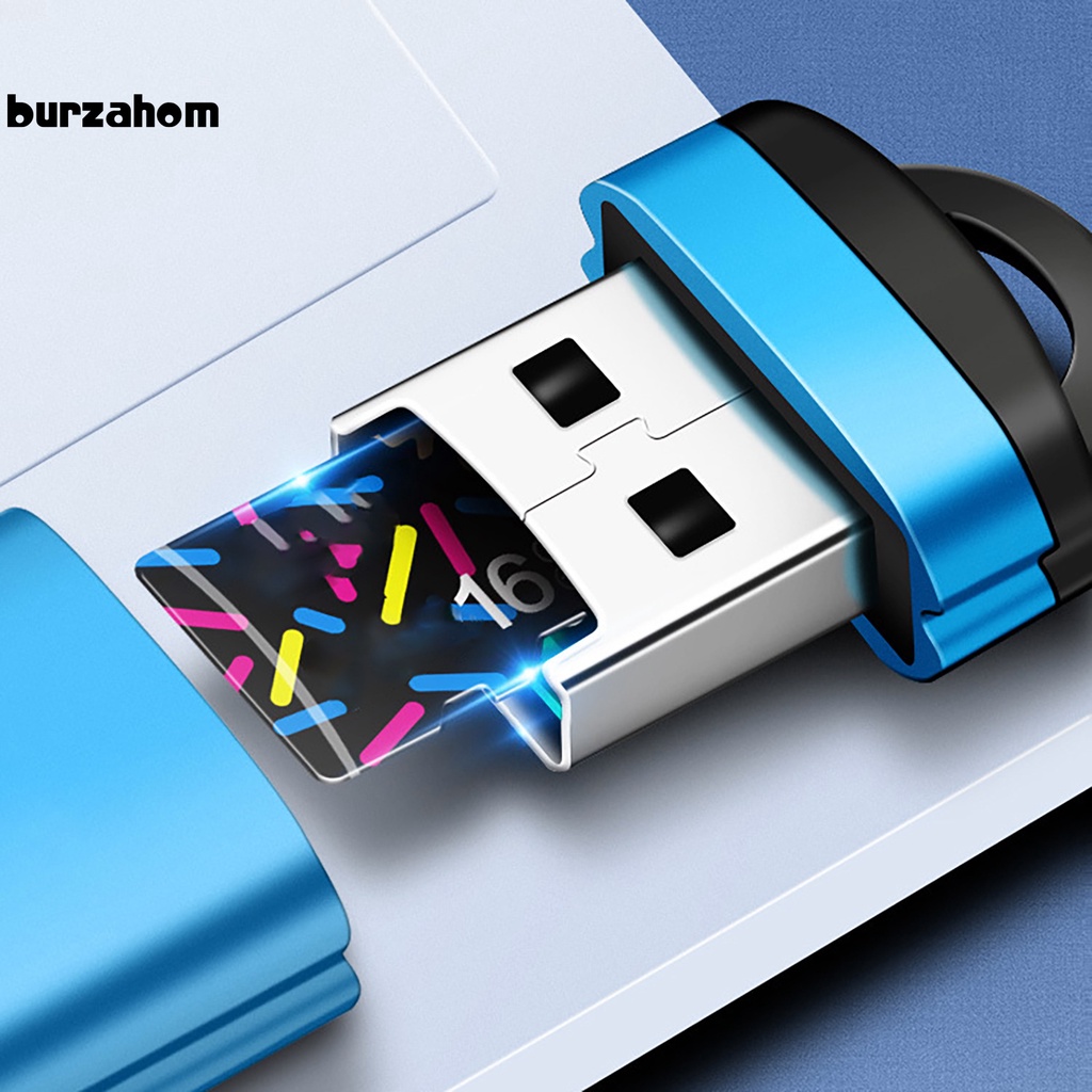 Đầu Đọc Thẻ Nhớ Usb Tf Thiết Kế Nhỏ Gọn Chống Rỉ Sét Có Móc Treo Tiện Dụng