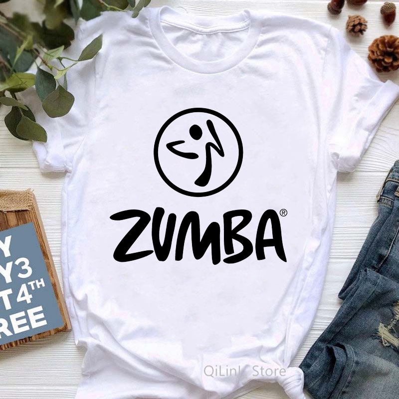 Áo Thun Nữ Tay Ngắn In Hình zumba 2023 Thời Trang hip hop