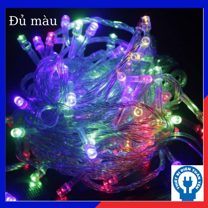 Dây Đèn Led Trang Trí Dài 10 Mét Cắm Điện Có Chế Độ Nháy