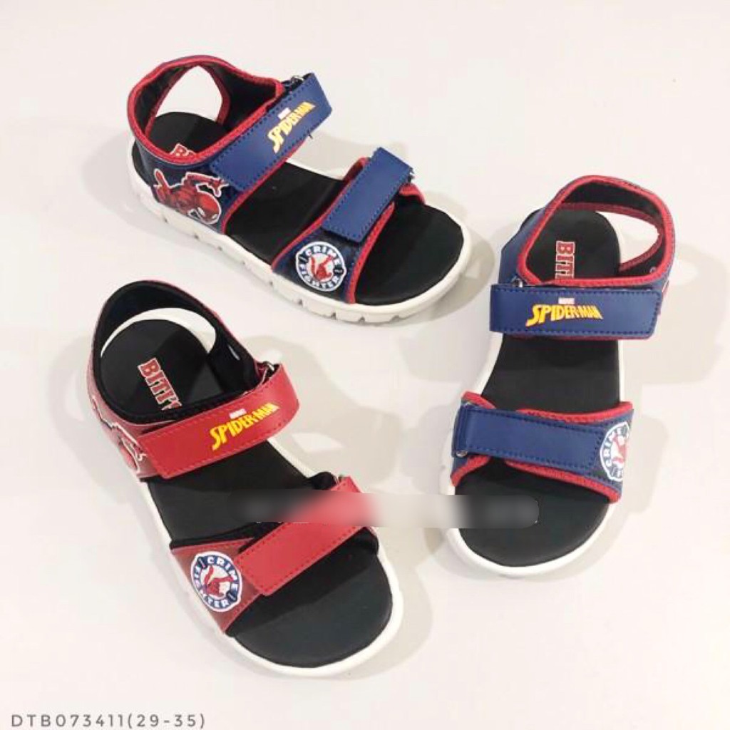 (Size 29-35) Sandal bé trai Spiderman đế cao su DTB 073411