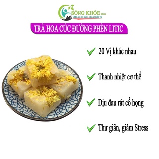 Trà hoa cúc, trà hoa cúc đường phèn thanh nhiệt, giải độc, giảm mỡ máu