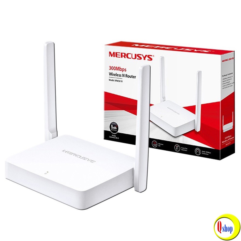 Bộ phát Wifi MERCUSYS MW301R chuẩn N không dây tốc độ 300Mbps