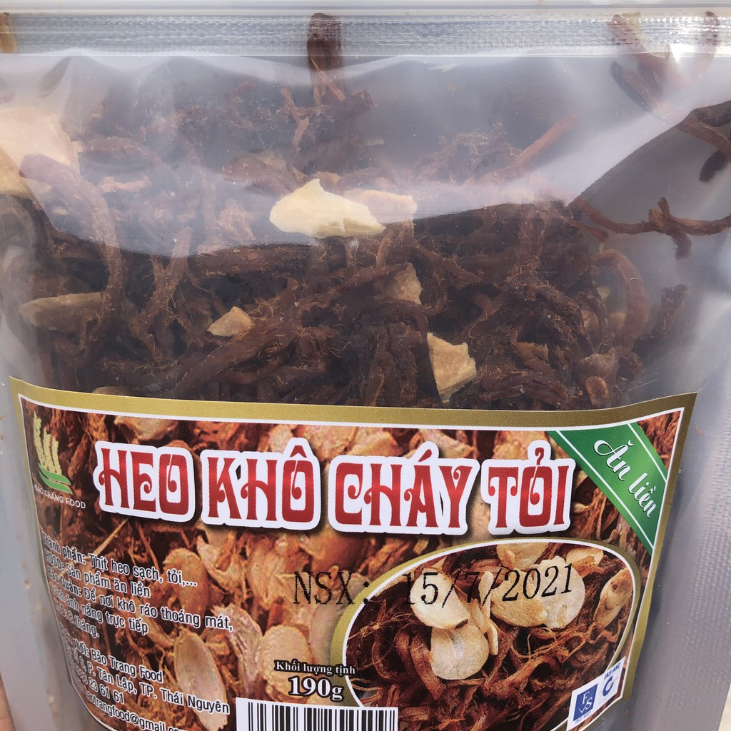 Khô heo cháy tỏi xé sợi loại ngon 190g IMINT FOOD Đồ Ăn Vặt | BigBuy360 - bigbuy360.vn