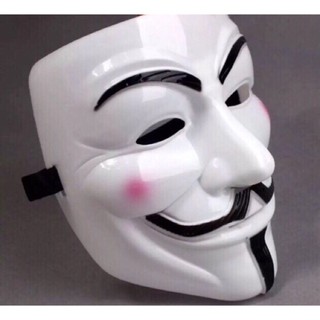 Mặt nạ hacker Anonymous Trắng Amã DG