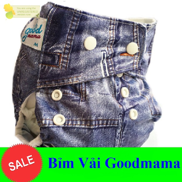 Bỉm vải goodmama siêu chống trào size M(3-12kg) Size L(10-17kg)