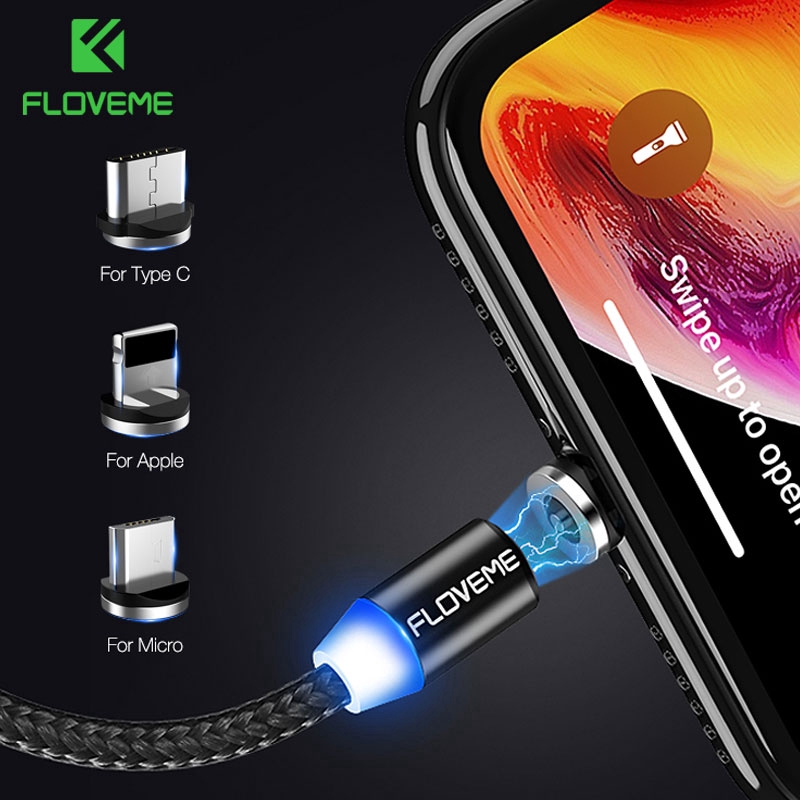 Dây cáp sạc từ tính 1M USB Type C cao cấp cho iPhone X / XS / Max