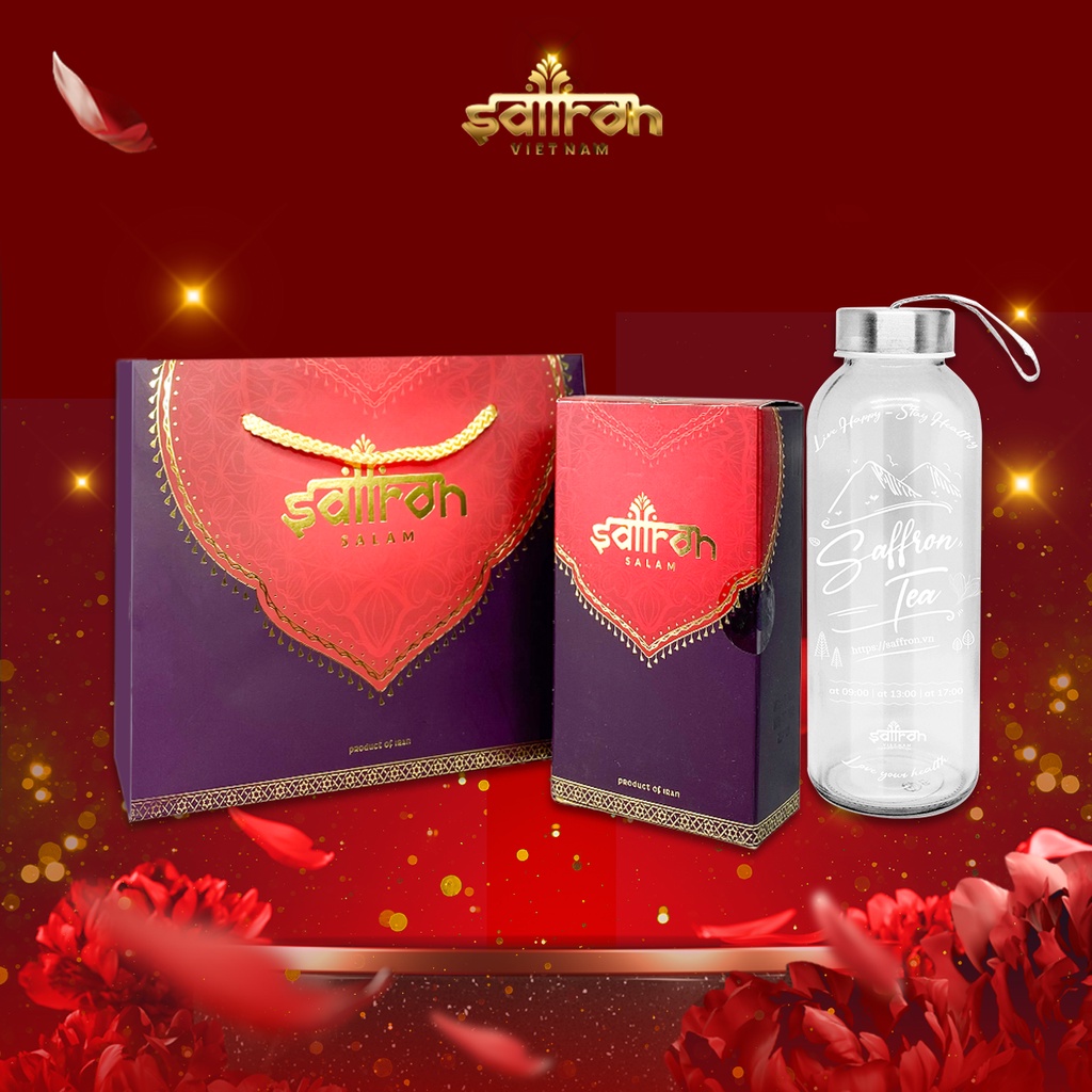 Nhuỵ Hoa Nghệ Tây SAFFRON SALAM 1Gr kèm quà tặng