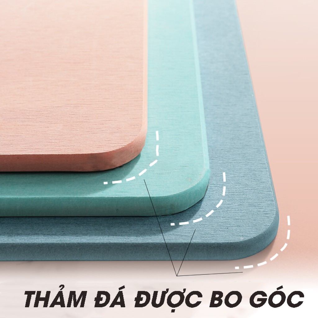 [ RẺ VÔ ĐỊCH ] THẢM ĐÁ SIÊU THẤM NHẬT BẢN LÀM TỪ HOÁ THẠCH DIATOMITE BVC SHOP