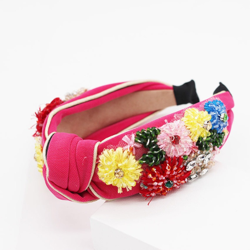 Băng Đô Cài Tóc Bản Rộng Bằng Kim Loại Pha Lê Họa Tiết Hình Học Thắt Nút Phong Cách Bohemian Cổ Điển