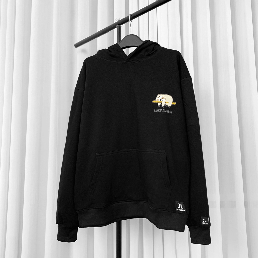 Áo Hoodie JL Oversize Lazzy, JACKLANE, Áo nỉ chui đầu unisex Jack Lane