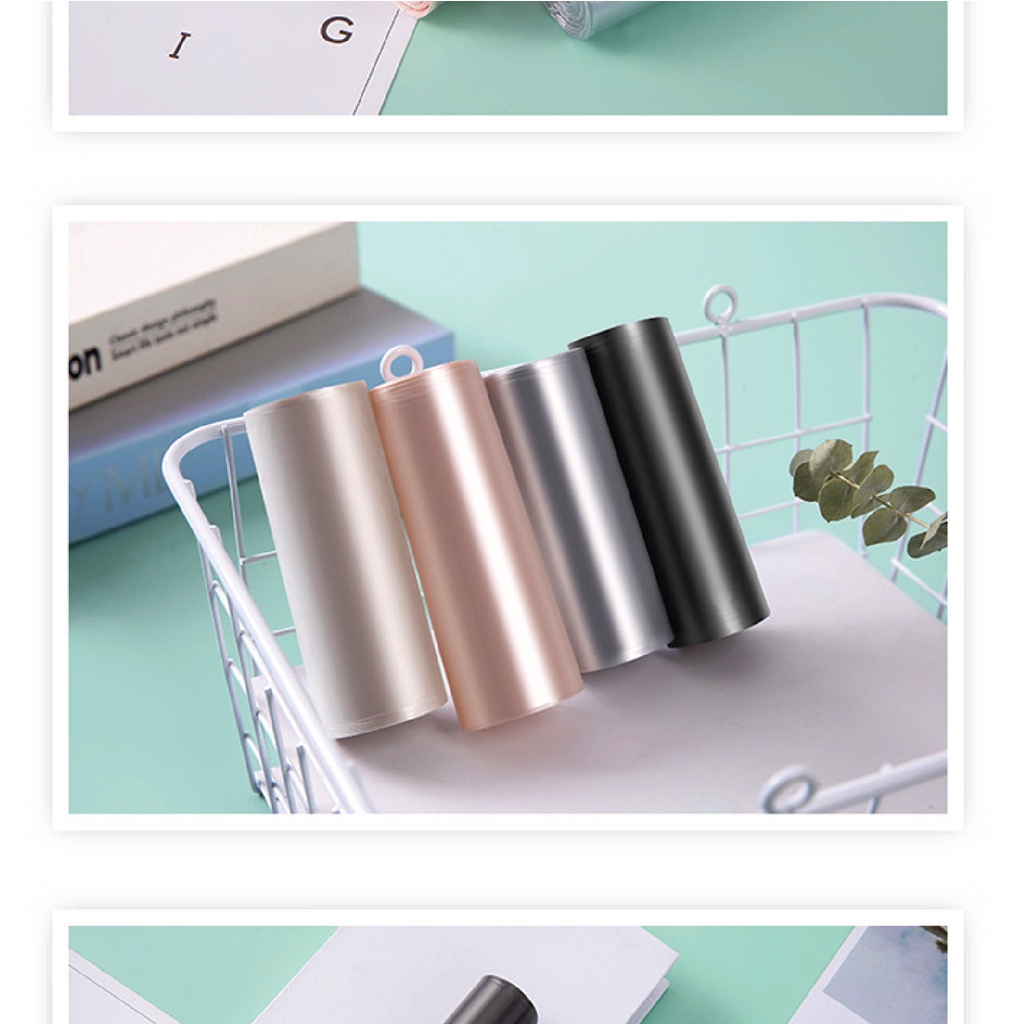 Túi đựng rác phong cách nhật bản SUPO MART kích thước 45x50 cm túi đựng rác tự phân hủy siêu dai 20 túi/cuộn