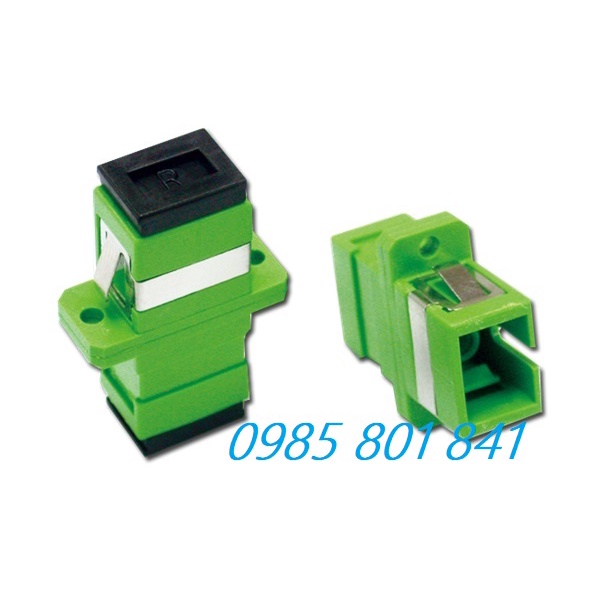 Adapter Khớp Nối Đầu Sợi Quang Coupler SC-SC APC Đơn