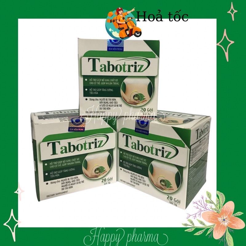 TABOTRIZ - Chất xơ hoà tan cho người bị táo bón, trĩ