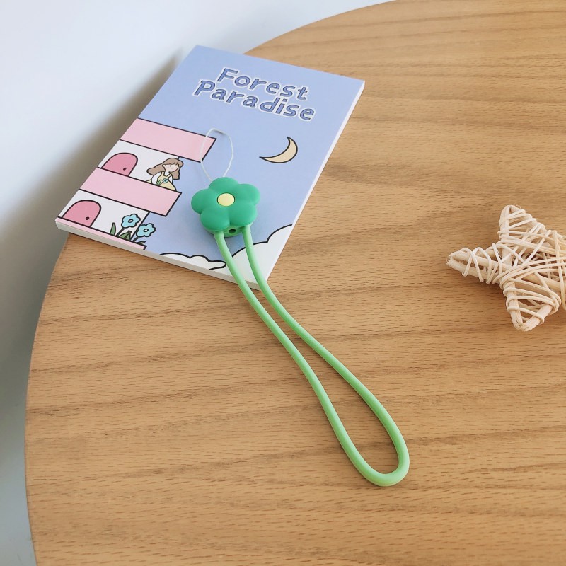 Dây Đeo Điện Thoại Bằng Silicon Họa Tiết Hoạt Hình Dễ Thương Phong Cách Hàn Quốc