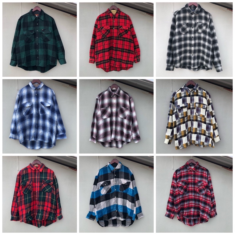 ÁO SƠ MI FLANNEL 2HAND