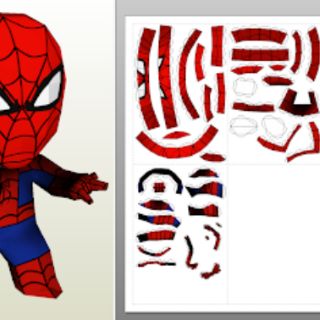 Mô hình giấy Chibi Spider-Man