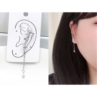 Bông tai kẹp vành ear cuff đá crystal