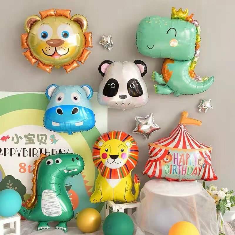 Bóng hình con vật size lớn trang trí sinh nhật, sự kiện