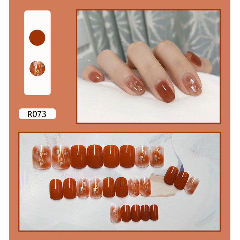 Móng tay giả đẹp làm nail kèm keo / R061-080/