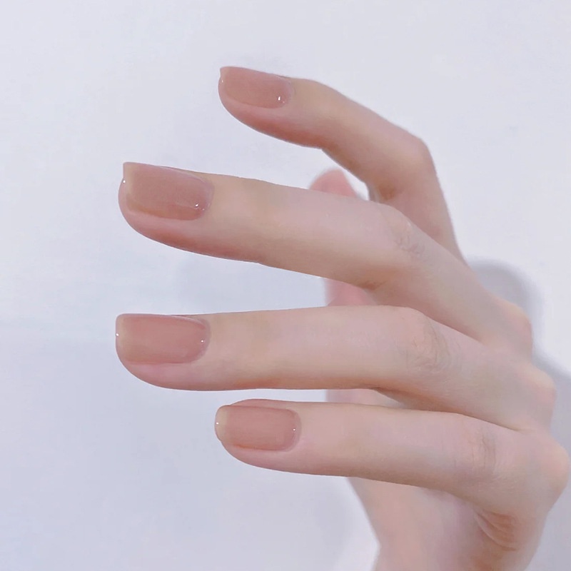 Bộ 24 Móng Tay Giả Thắt Nơ Có Thể Tháo Rời Màu Hồng/Đen/Dye