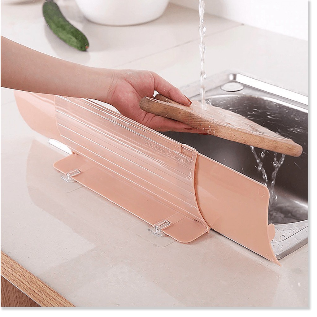 Dụng cụ vệ sinh nhà bếp  ⛔GIÁ SỈ⛔  Tấm nhựa chắn văng nước bồn rửa chén, không văng nước ra ngoài khi bạn rửa 7594
