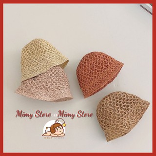 Mũ Cói Cho Bé Phong Cách Hàn Quốc
