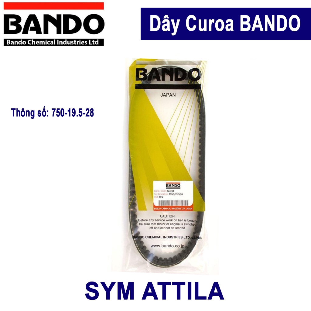 Dây curoa SYM Attila - BANDO THÁI LAN