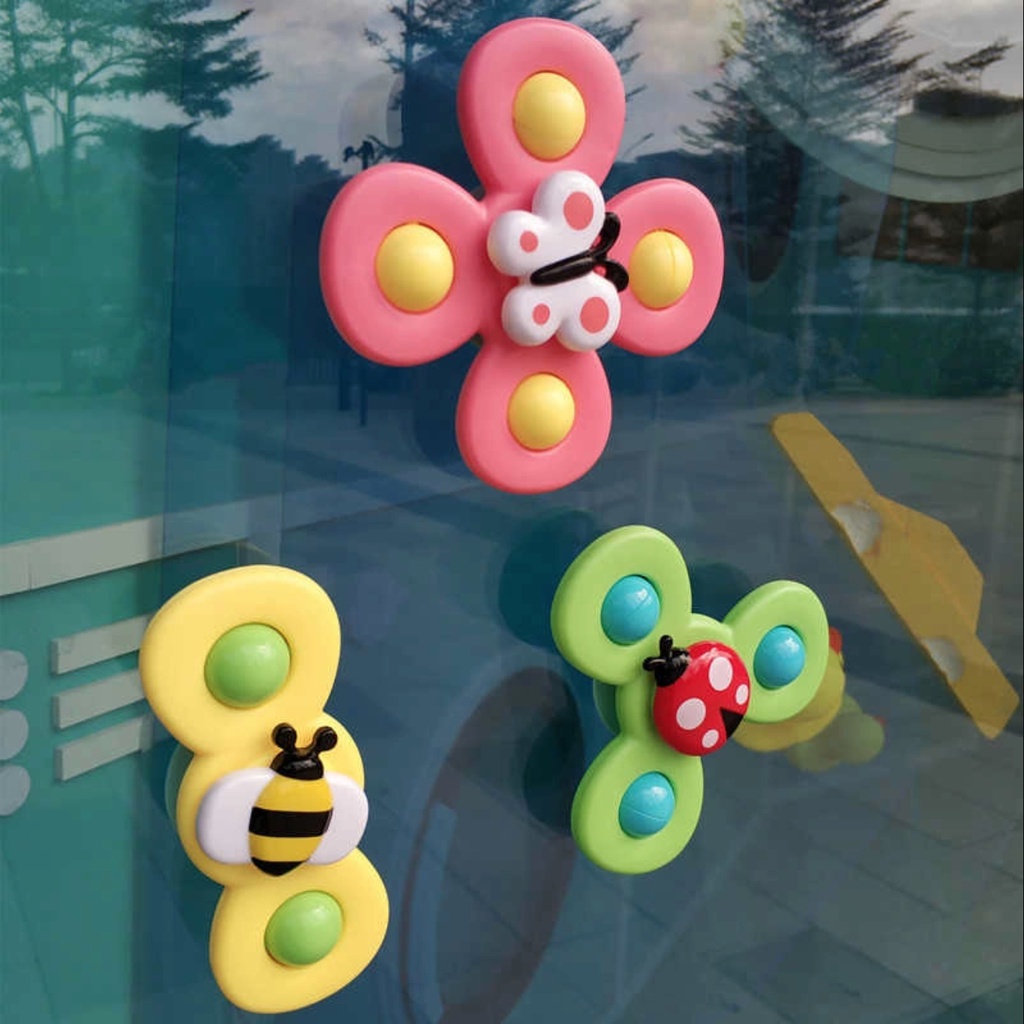 Set 3 Con Quay Đồ Chơi Cho Bé, Spinner Dán Tường 3 Cánh Chất Lượng Cao