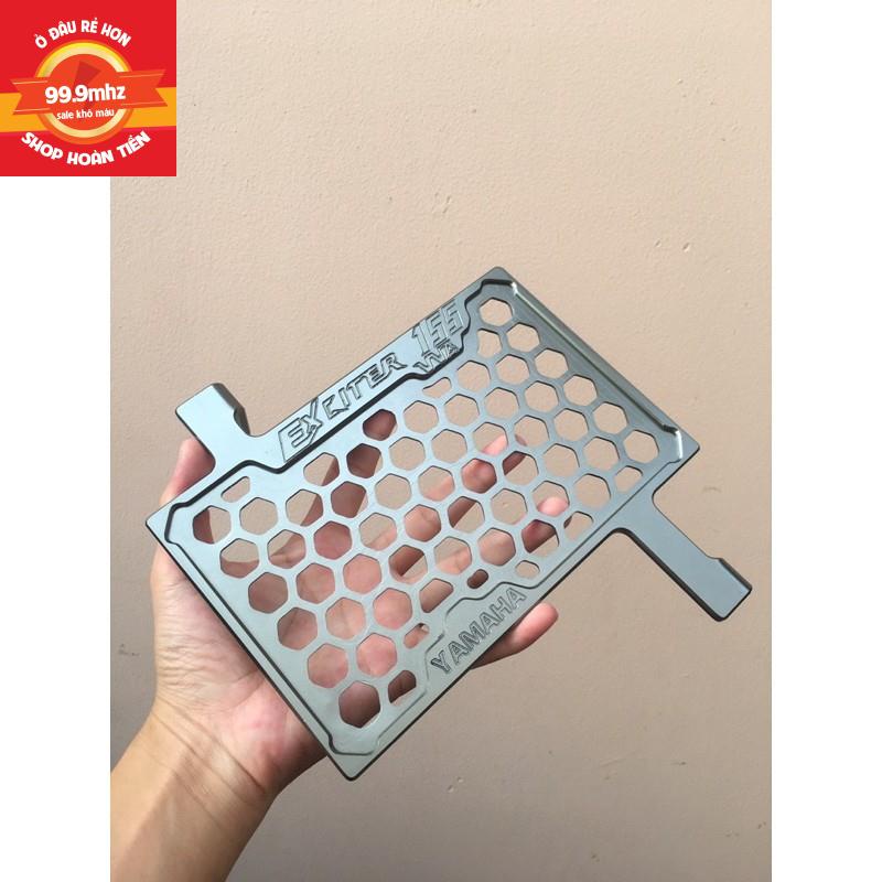 Che Két Nước Exciter 155, Ex2021 VVA Nhôm CNC Cao Cấp Khắc Chữ Bo Viền Gia Công Sắc Sảo - Màu Bạc