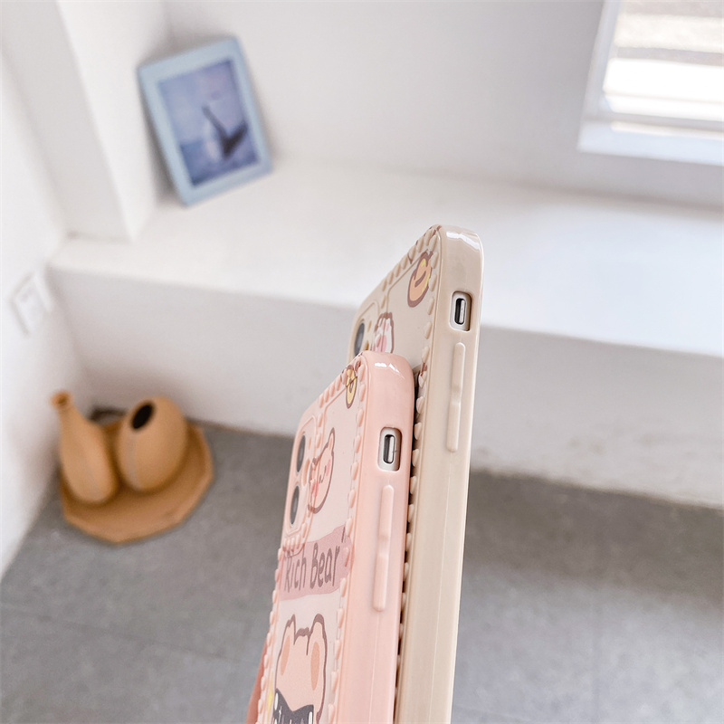 Ốp điện thoại mềm hình thỏ gấu cho iPhone 13 Pro Max 12mini 11/12 Pro Max 7Plus 8plus xr xs xsmax 6 Plus | BigBuy360 - bigbuy360.vn