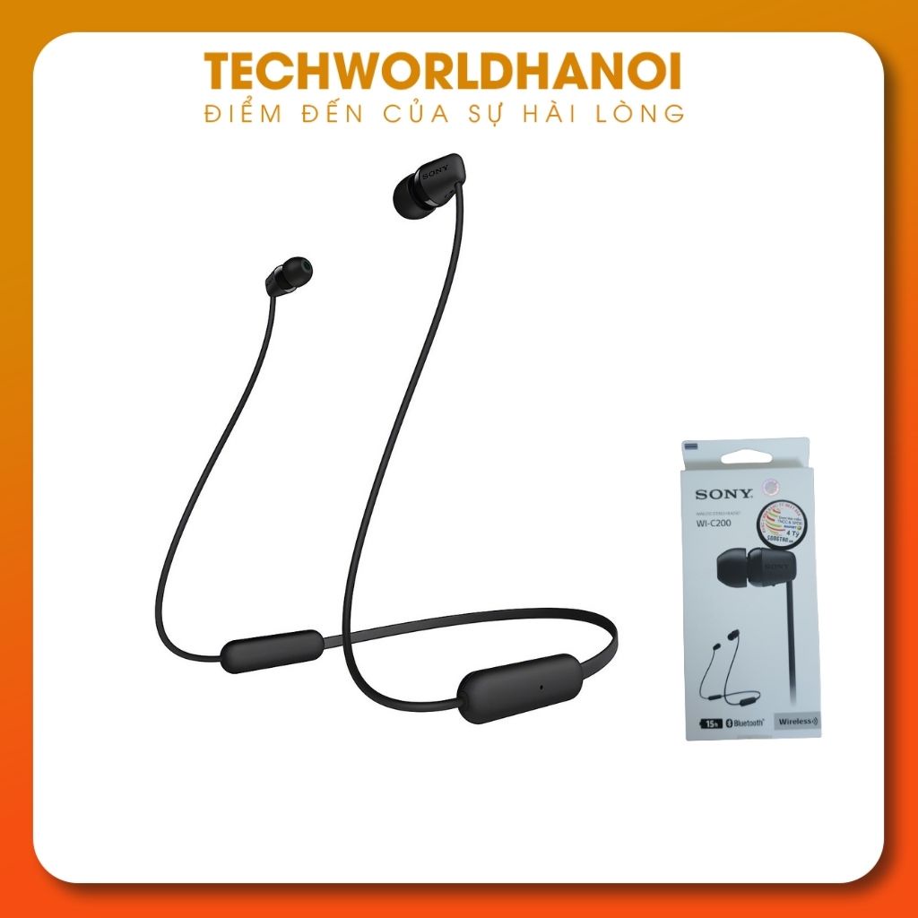 Tai nghe Bluetooth Sony WI-C200 | Hàng chính hãng | Bảo hành 12 tháng