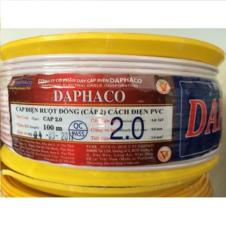 DÂY ĐIỆN ĐƠN CV FADACAO/DAPHACO (CUỘN 100 MÉT)