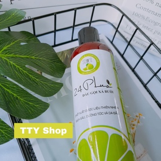 Dầu gội bưởi ngăn rụng tóc 24Plus giúp mềm mượt tóc, ngăn rụng tóc, giảm gàu cho đầu
