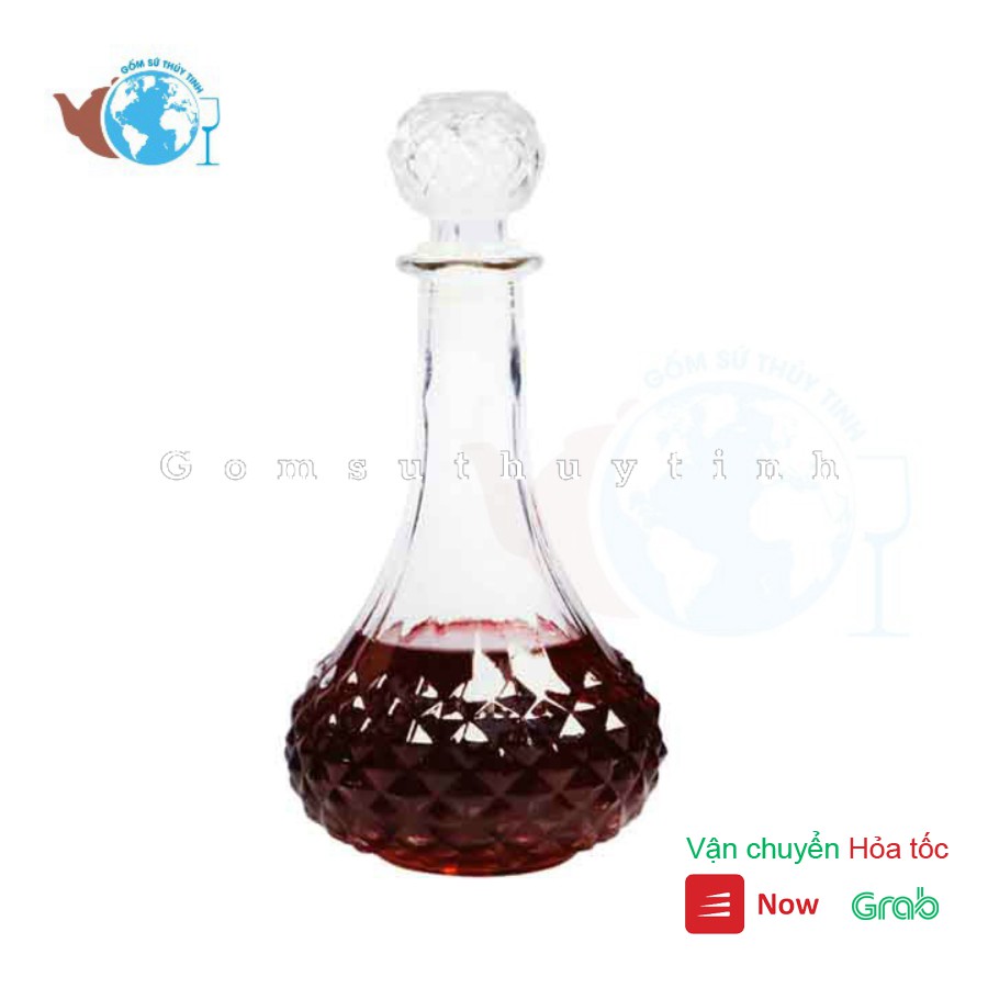 Bình đựng rượu ngâm sâm thuỷ tinh 750ml - BR02