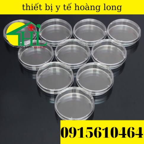 Thùng 500 Đĩa Petri Nhựa 90x15mm (10 cái/gói)