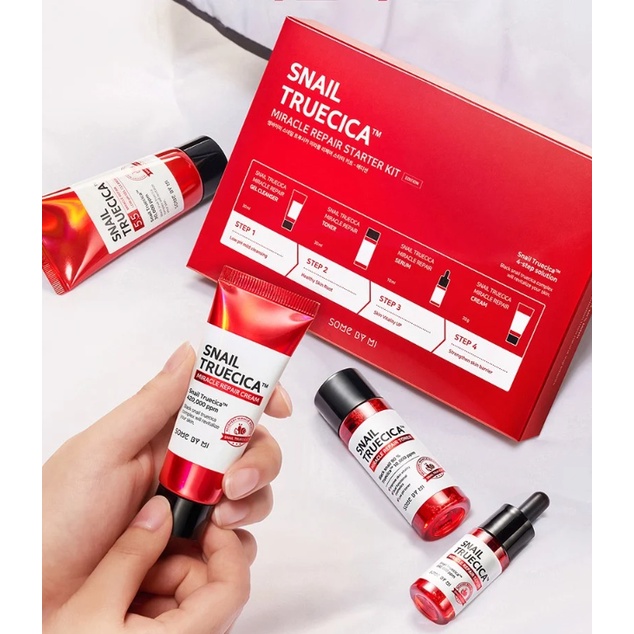 Bộ Dưỡng Chăm sóc, Dưỡng Da Ốc Sên Some By Mi Snail Truecica Miracle Repair Starter Kit