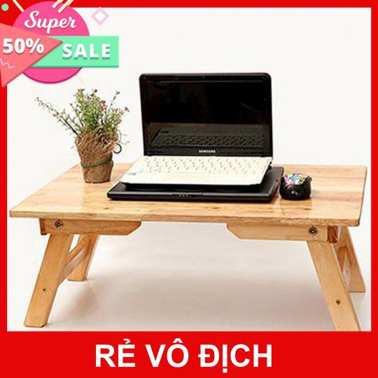 [XÃ KHO] BÀN HỌC GẤP GỌN BẰNG GỖ (60*40cm) - NHỰA PVC (68x35.8x27.5cm) [HCM]