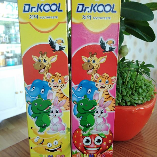 Kem đánh răng Dr.KOOL dành cho bé từ 2-8 tuổi