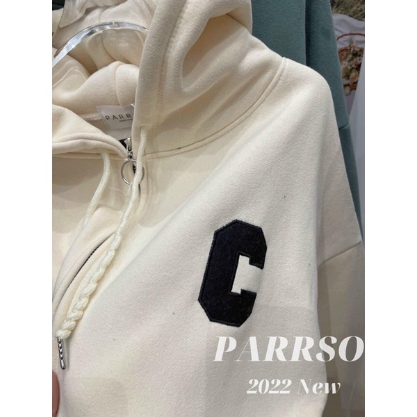 Áo khoác nỉ bông chữ C dày dặn (Ảnh thật/video)