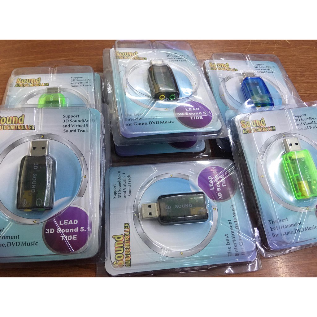 USB RA SOUND 5.1 ÂM THANH CỰC TỐT - CỔNG AUDIO 3.5MM VÀ MICRO