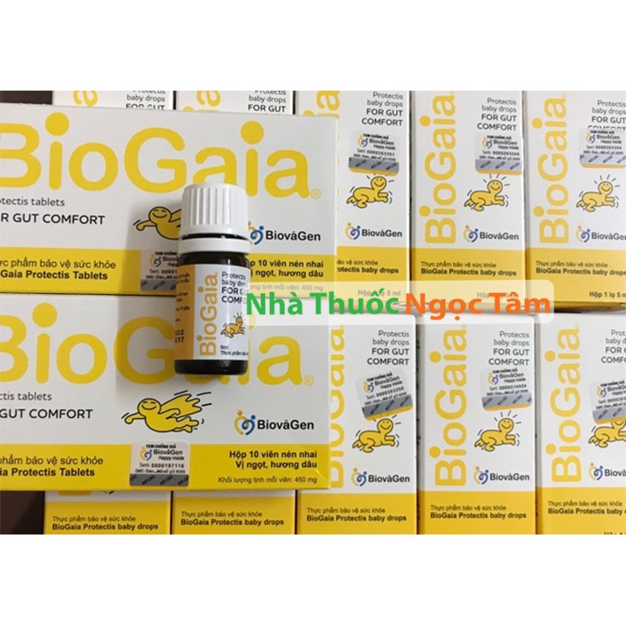 Biogaia Protectis Drop 5ml và Biogaia dạng 10 viên men vi sinh tăng chức năng hệ tiêu hóa, hết táo bón