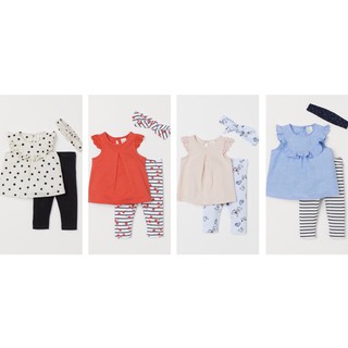 Set bộ quần áo 3 chi tiết HM cho bé gái