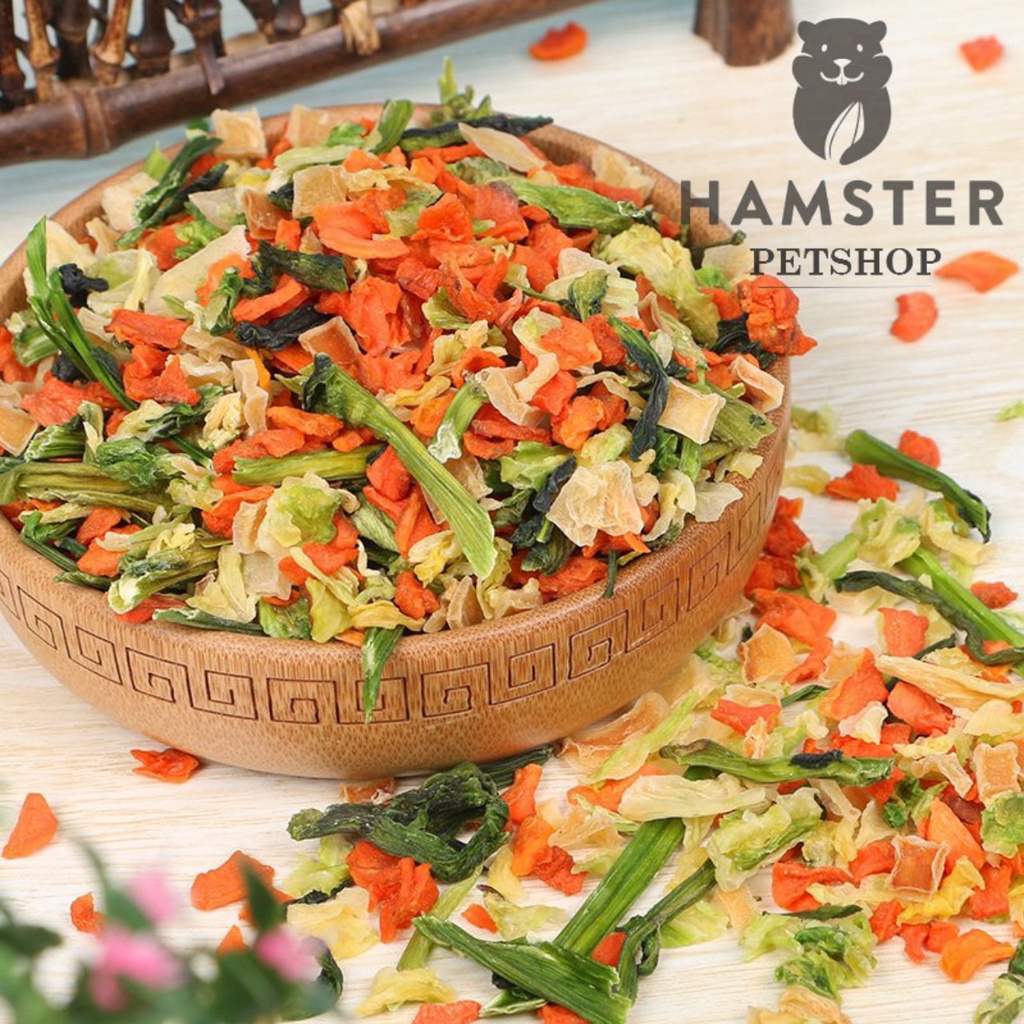 Rau củ quả sấy lạnh cho Hamster, Thỏ, Bọ, Chinchilla... 30gr
