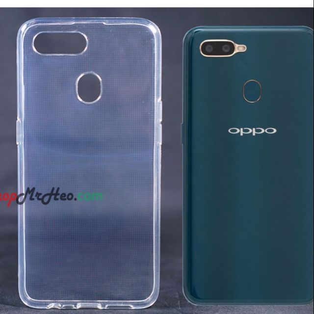Ốp lưng oppo A7 silicon dẻo trong suốt siêu mỏng 0.5mm