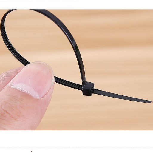 Set 100 dây thít nhựa buộc nhanh size 2,5x150mm MÀU ĐEN, dây rút nhựa buộc nhanh siêu tiện ích