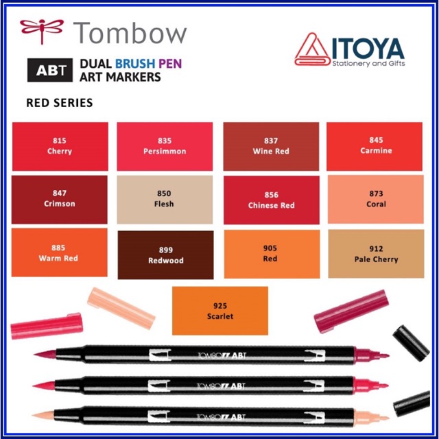 [Red series] Bút maker Tombow Dual Brush AB-T