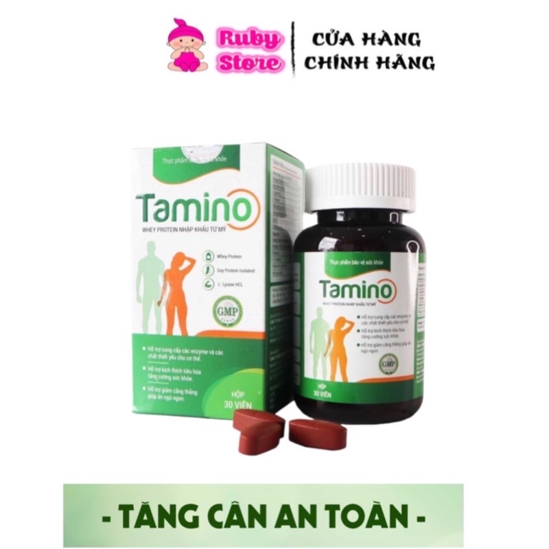 Tăng cân hiệu quả cho người gầy Tamino hộp 30 viên chính hãng