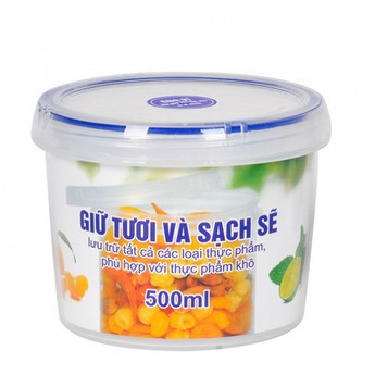 Hộp Đựng Thực Phẩm Four Lock Tròn 500ml 2512