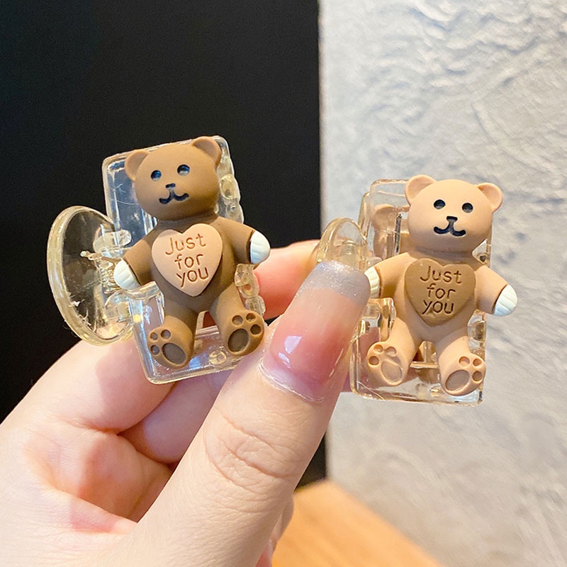 Kẹp Tóc Hình Gấu Dễ Thương Phong Cách Hàn Quốc