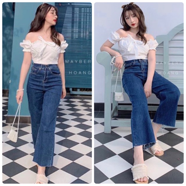 QUẦN JEANS LỬNG ỐNG RỘNG